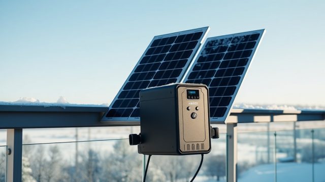 Balkonkraftwerk im Winter: Tipps für den Betrieb bei Kälte und Schnee